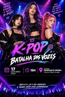 K-pop Batalha das Vozes (foto do evento)