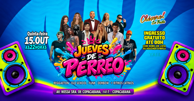 Fiesta Latina ¡CHÉVERE! | Quinta-feira 15 outubro | Copacabana | TAU (foto do evento)