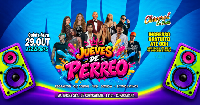 Fiesta Latina ¡CHÉVERE! | Quinta-feira 29 outubro | Copacabana | TAU (foto do evento)