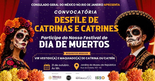 Procissão de Catrinas e Catrines (foto do evento)