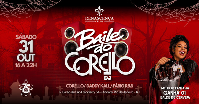 Baile do corello dj no renascença clube (foto do evento)