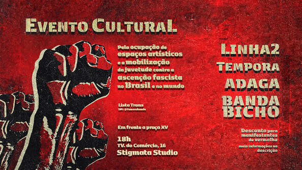 Linha2, Tempora, Adaga & Banda Bicho No Stigmata Studio (foto do evento)