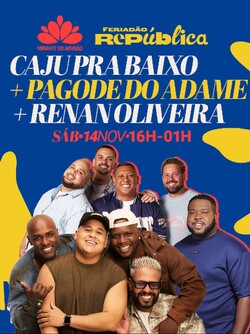 CAJU PRA BAIXO + PAGODE DO ADAME + RENAN OLIVEIRA no Mirante do Arvrão (foto do evento)