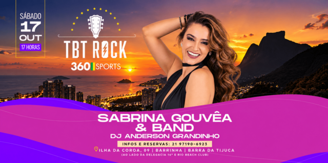 Tbt rock bar 360 sports | sabrina gouvêa e banda | dj grandinho | barra da tijuca (foto do evento)