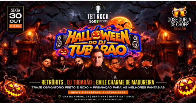 Halloween do dj tubarão | djs baile charme de madureira | dj tubarão | retrohits | barra da tijuca (foto do evento)