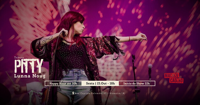 Tributo Pitty - Lunna Noug - SEX 23.10 (foto do evento)