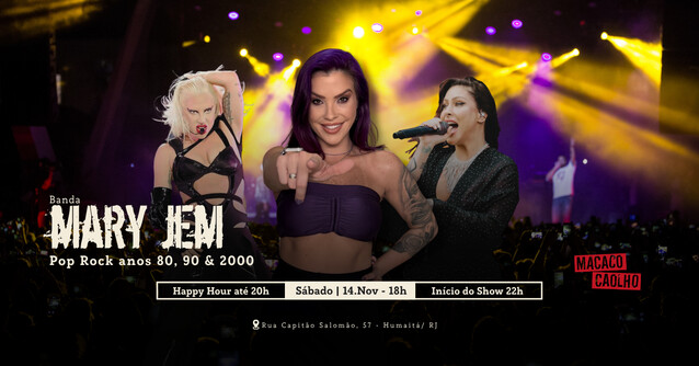 Pop Rock & Pop - Banda Mary Jem - SÁB 14.NOV (foto do evento)