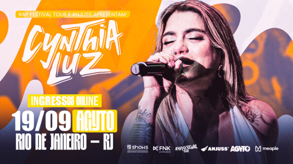 Cynthia luz no rio de janeiro (foto do evento)