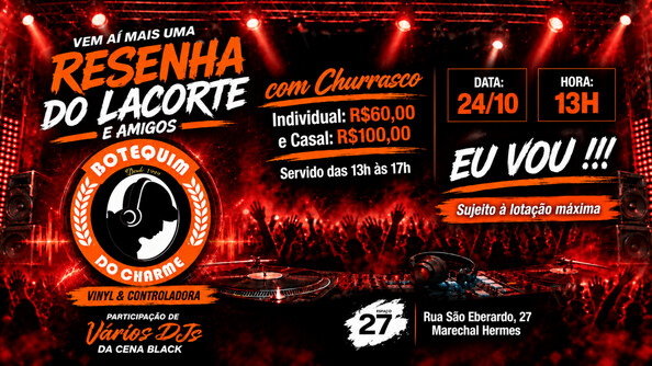 Resenha do lacorte e amigos (foto do evento)