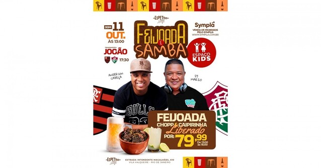 Feijoada, Chopp, Samba, Caipirinha e Área Kids - Espetto Lounge Valqueire 11/10 (foto do evento)
