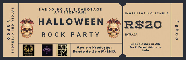 Halloween Rock Party Bando do Zé e Sabotage (foto do evento)
