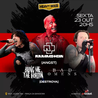 Rammstein cover + bmth e bad omens (foto do evento)