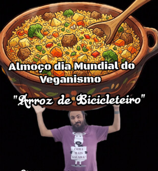 Almoço dia MUNDIAL DO VEGANISMO (foto do evento)