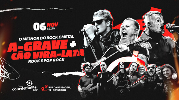 A GRAVE + CÃO VIRA-LATA no Coordenadas Bar (foto do evento)