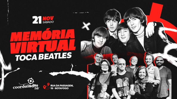 Banda Memória virtual toca BEATLES - Coordenadas Bar (foto do evento)