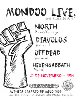 Mondoo Live! 21 de Novembro (foto do evento)