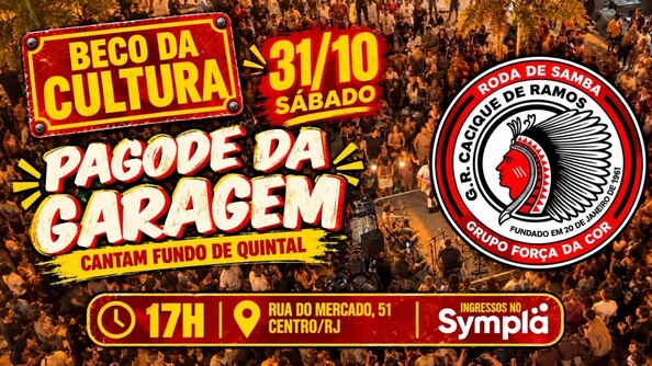 Pagode da Garagem no Beco da Cultura. (foto do evento)