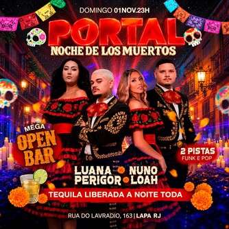 01/11 • Portal Noche de Los Muertos / Mega Open Bar + Tequila Free a Noite Toda (foto do evento)