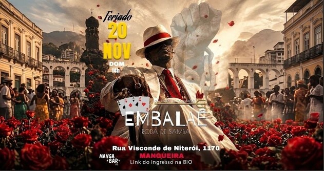 Roda de Samba Embalaê no MangaBar (foto do evento)