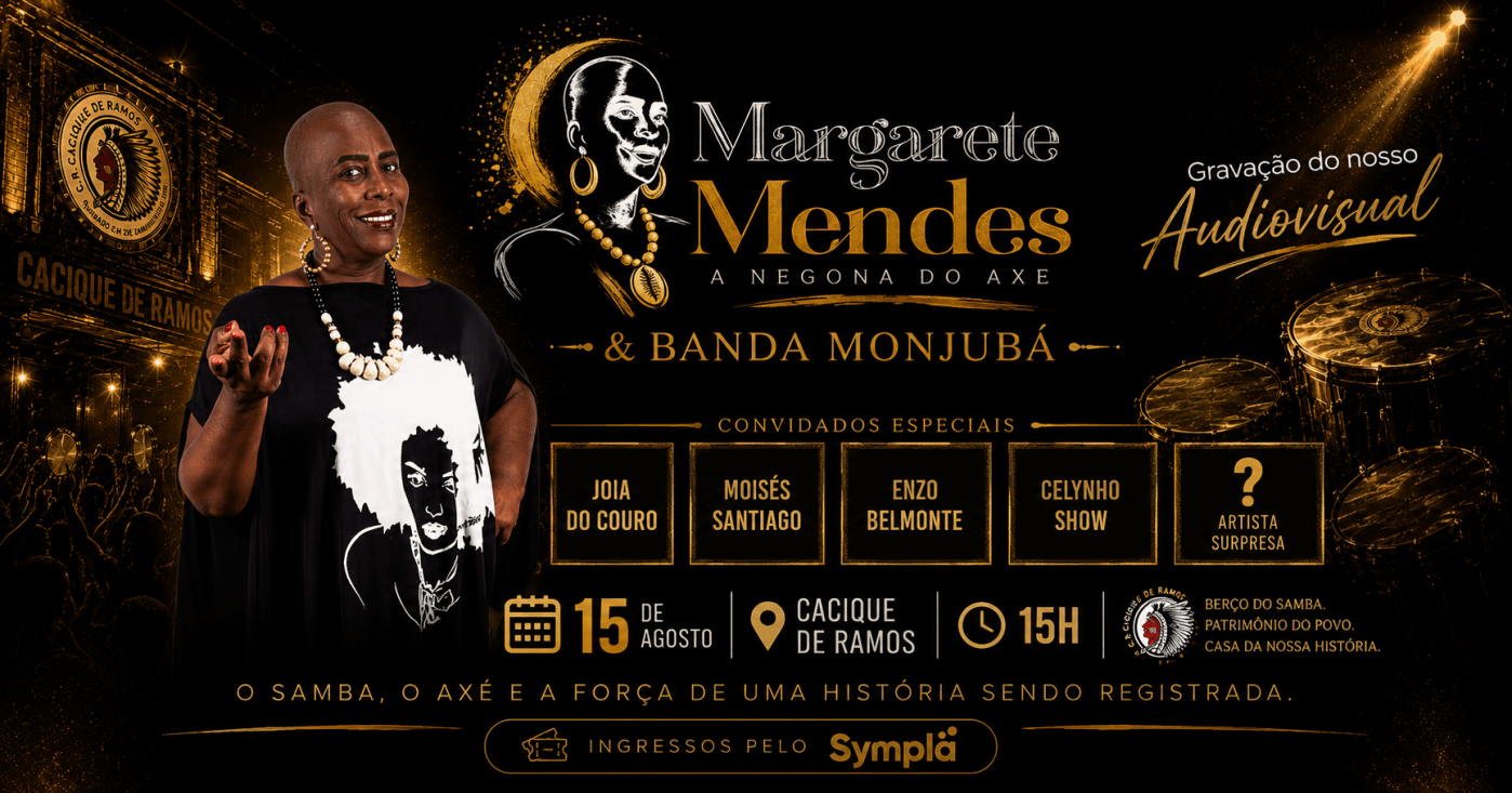 Margarete Mendes & Banda Monjubá  Gravação Audiovisual (foto do evento)