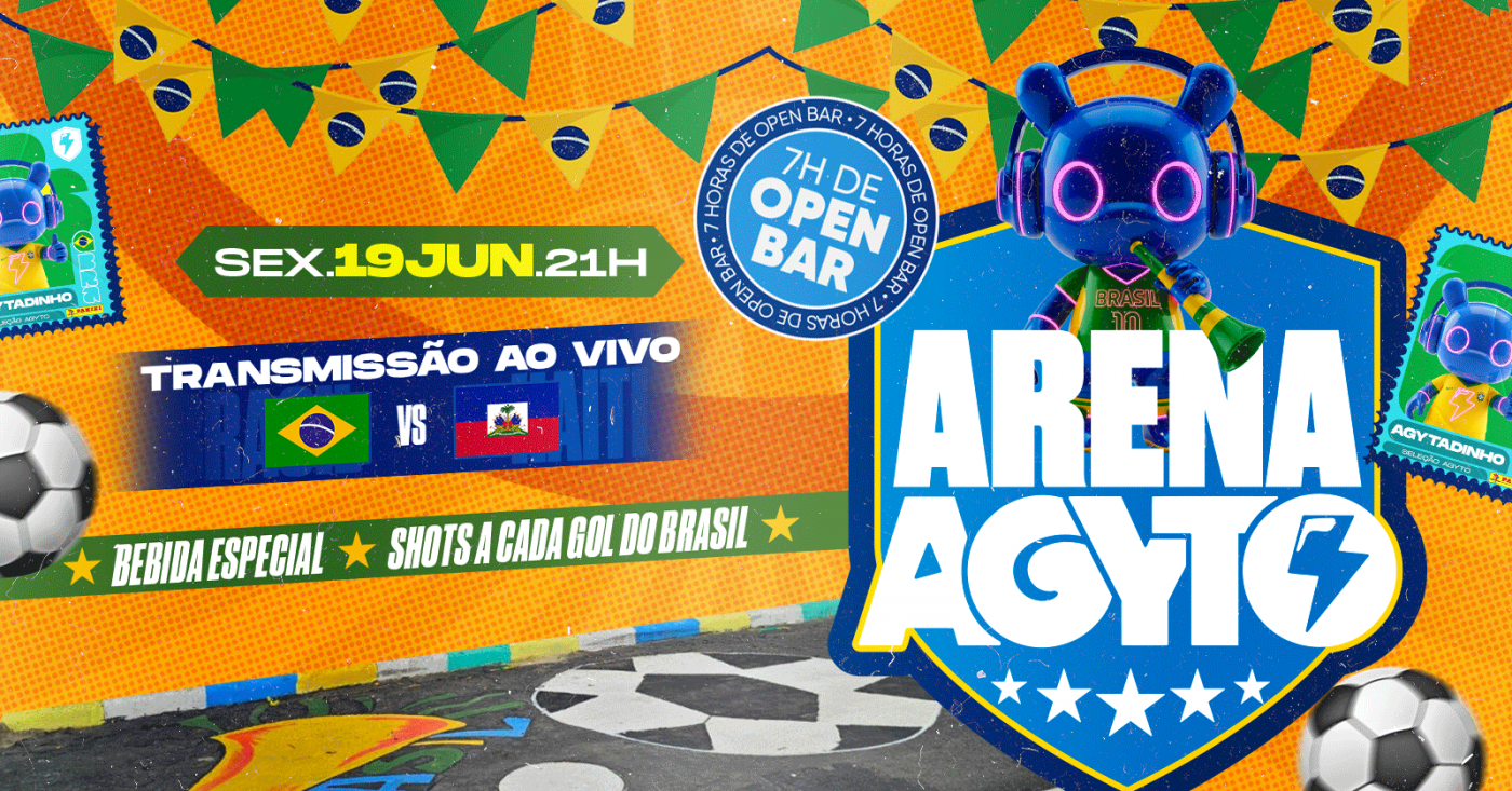 Arena Agyto | Trasmissão ao vivo do Jogo + Drink especial (foto do evento)