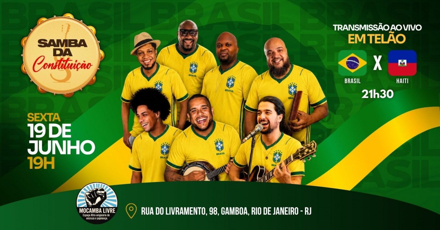 Samba da constituição e jogo do brasil (foto do evento)