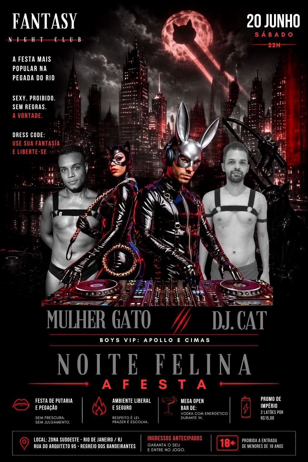 Fantasy - noite felina (foto do evento)