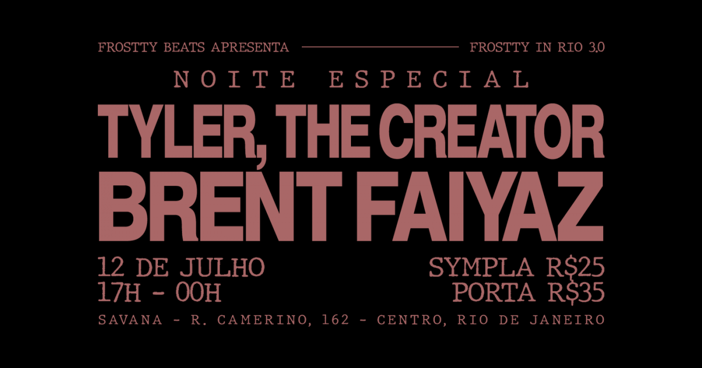 Noite especial brent faiyaz & tyler, the creator (foto do evento)