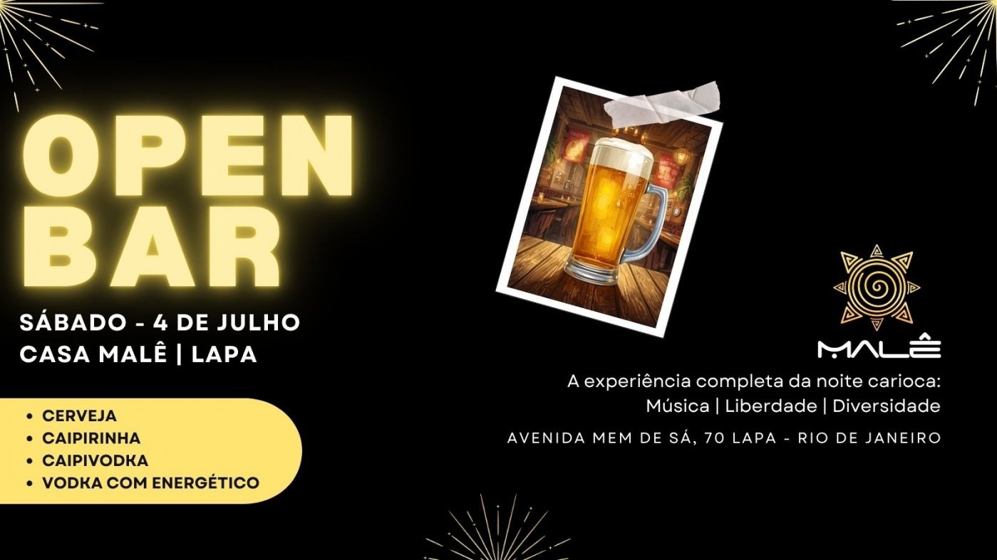 Open bar no coração da lapa - casa malê (foto do evento)