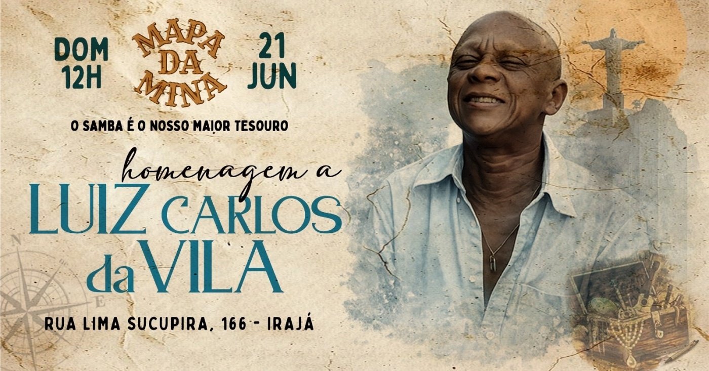 Mapa da Mina canta Luiz Carlos da Vila no Quintal (foto do evento)