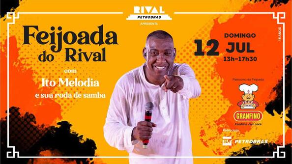 Feijoada do rival com ito melodia e sua roda de samba (foto do evento)