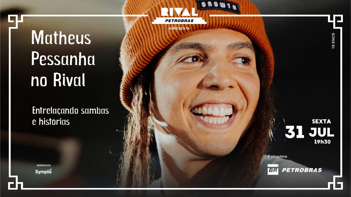 Matheus pessanha no rival – entrelaçando sambas e histórias (foto do evento)
