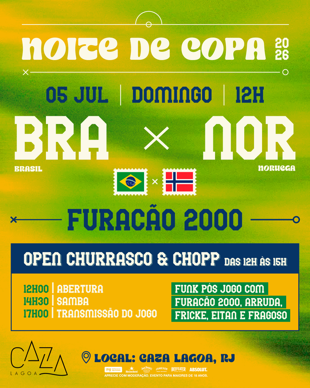 NOITE DE COPA - Caza Lagoa 05/07 (foto do evento)