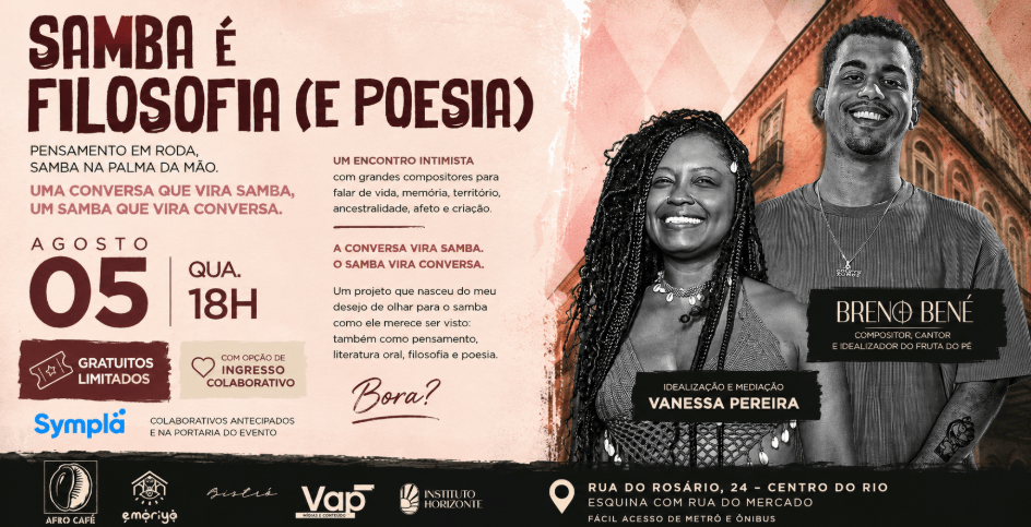 Samba filosofia e poesia recebe breno bené (foto do evento)
