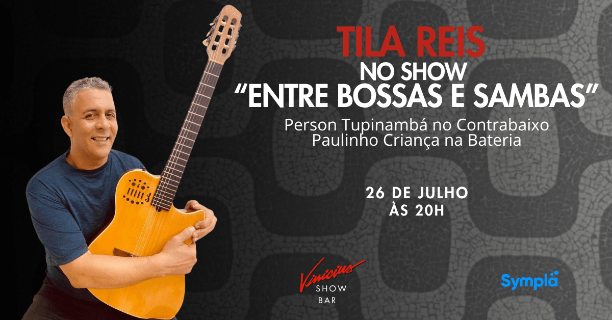 Tila Reis no show “Entre Bossas e Sambas” (foto do evento)
