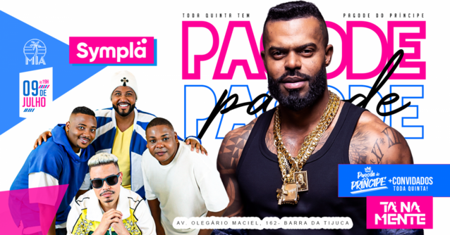 Pagode do principe convida ta na mente no mia lounge - barra da tijuca (foto do evento)