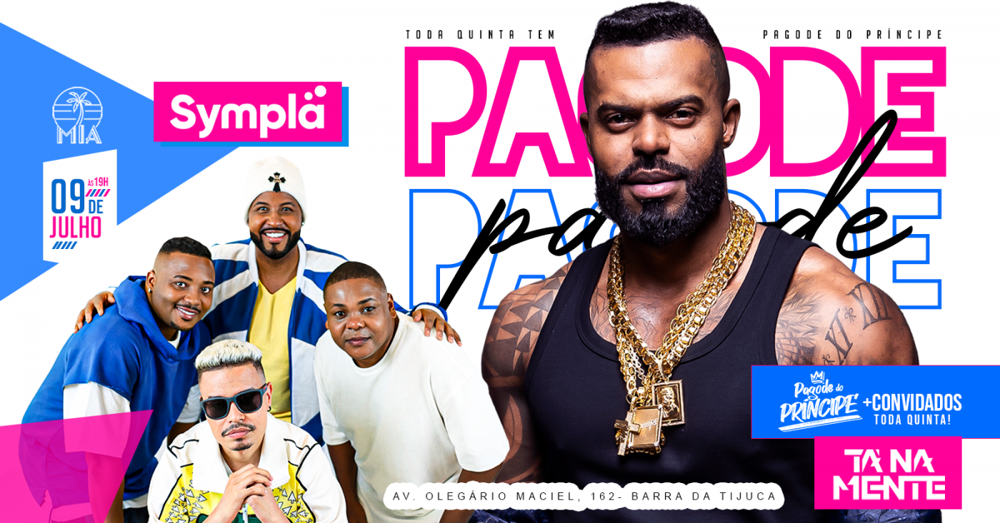 Pagode do principe convida ta na mente no mia lounge - barra da tijuca (foto do evento)