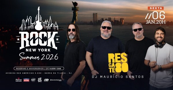 rock new york | banda resgate 80 | dj maurício santos | colinda shopping new york city center (foto do evento)