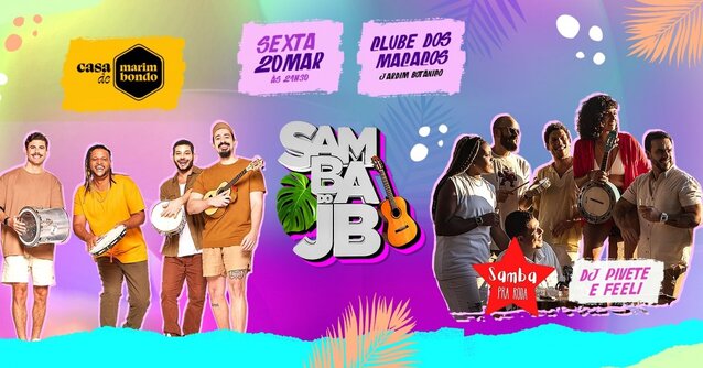 samba do jb | samba pra roda & casa de marimbondo + 1h open cerveja* @ jardim botânico - rj (foto do evento)