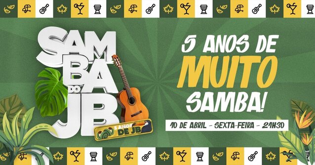 samba do jb | aniversario 5 anos + 1h open cerveja* @ jardim botânico- rio de janeiro (foto do evento)