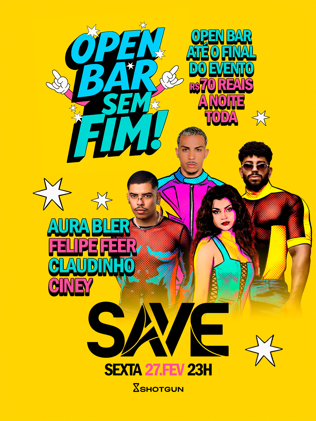Save - Open Bar Até O Fim Do Evento | 70 Reais A Noite Toda (foto do evento)