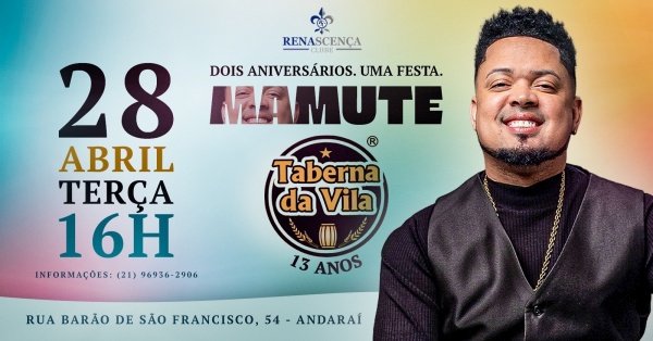 aniversário mamute e aniversário taberna da vila (foto do evento)