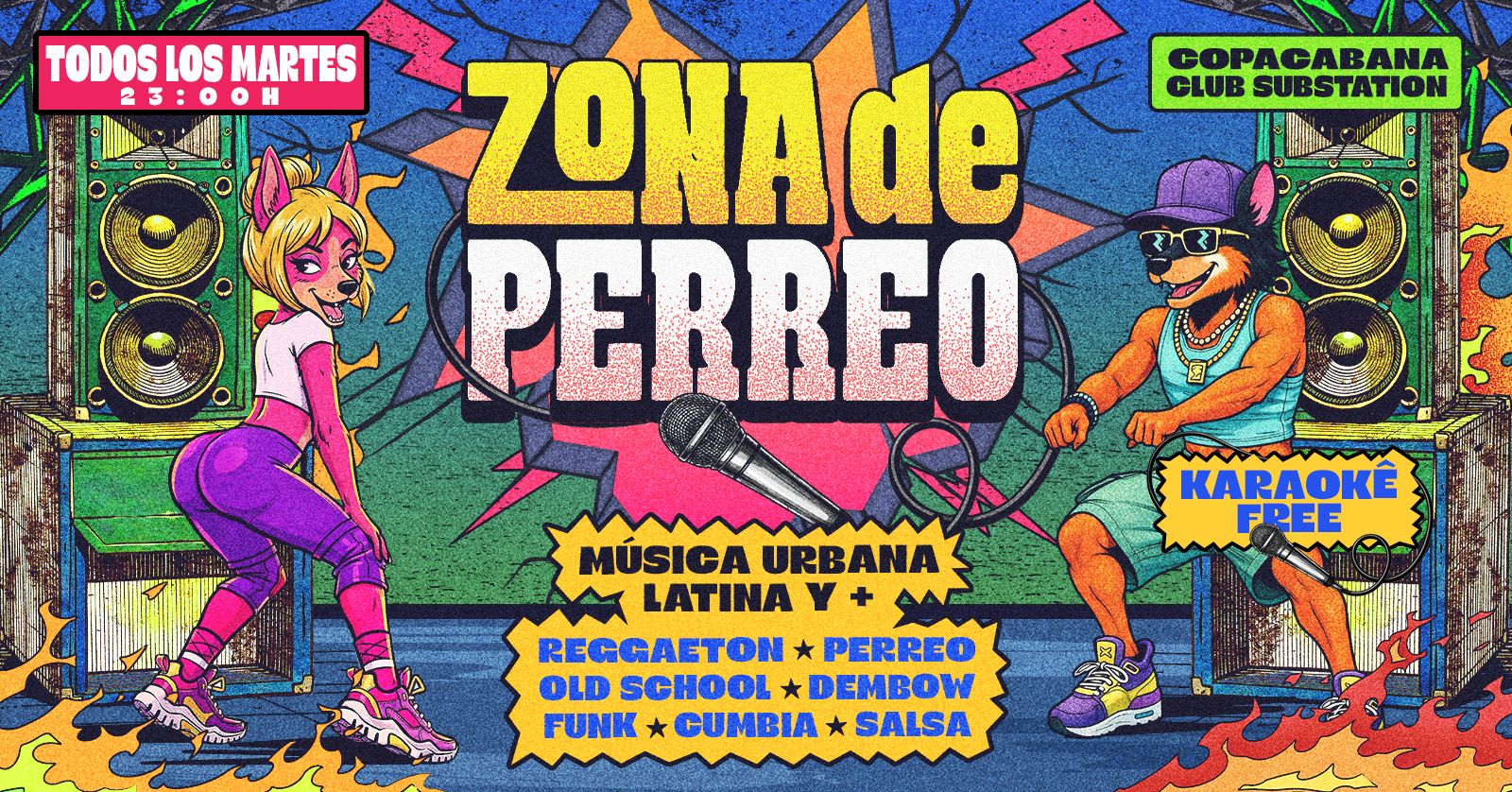 Zona De Perreo | Musica Urbana Latina Y + Karaoke 21 Abril (foto do evento)