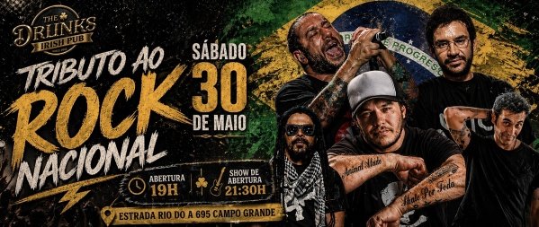Tributo ao rock nacional -banda baixo grau (foto do evento)